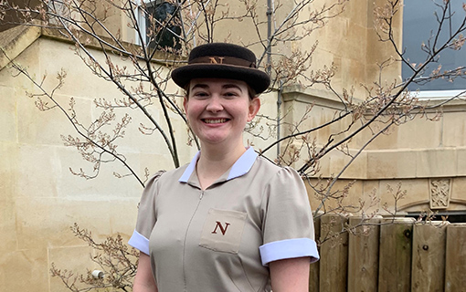 female Norland nanny in uniform