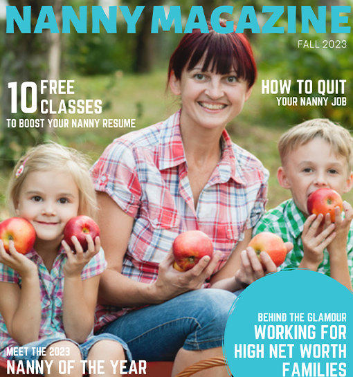 the front cover of the Nanny Magazine