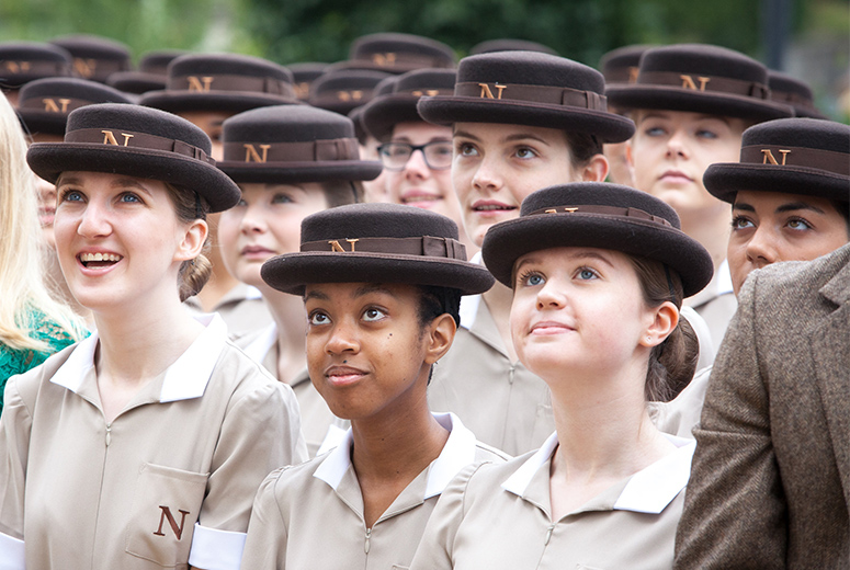 group of Norland students in formal uniform